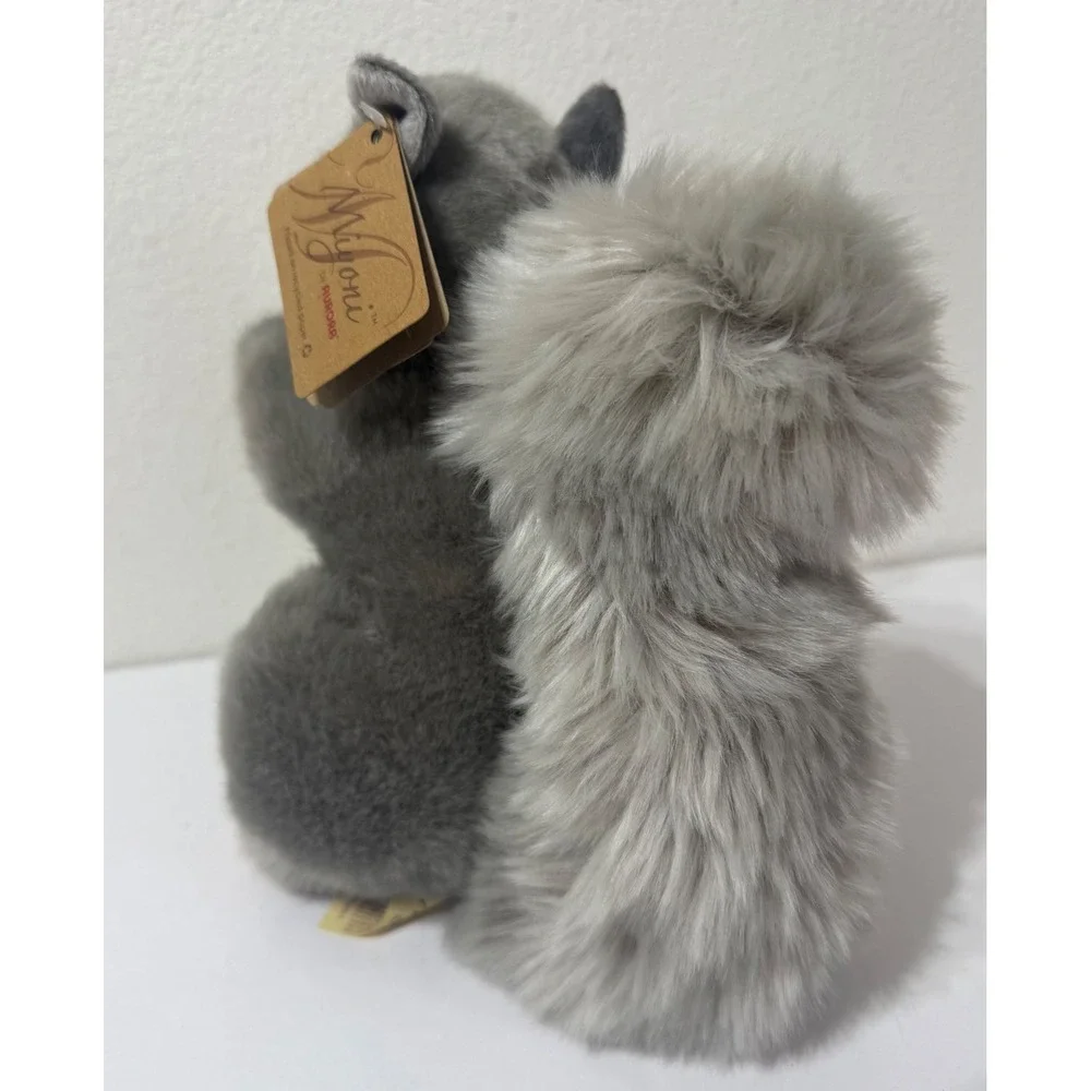 Aurora Miyoni Grey Squirrel Plush Stuffed Animal with Acorn 8 inch 26172 NEW